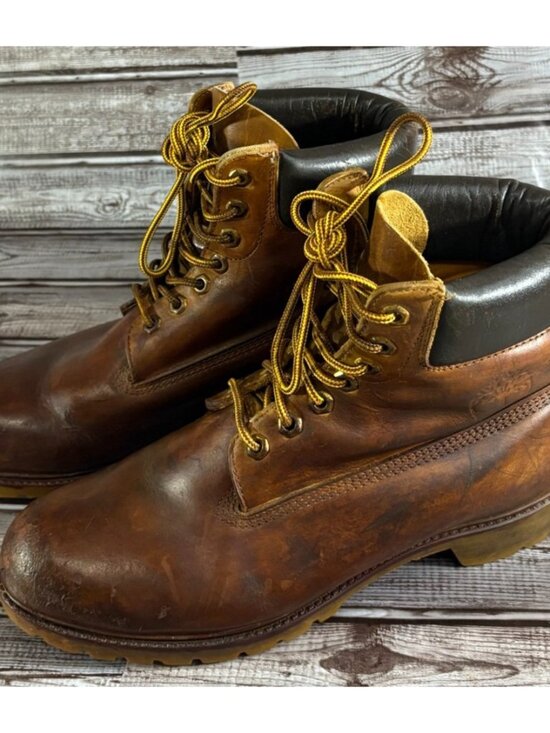 Timberland oil resistant Boots size 10 W made in USA vintage 80\'s main image 5